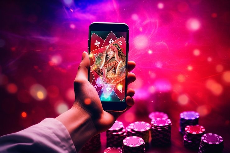Live casino studio showing blackjack and roulette tables with professional dealers